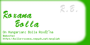 roxana bolla business card